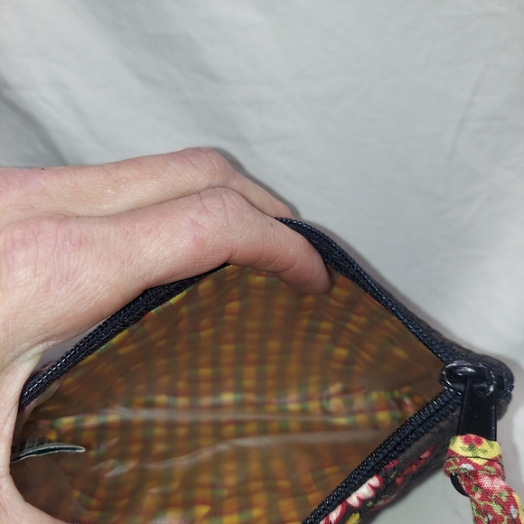 Vera Bradley Makeup Bag & Small Wallet In A Retired "Chocolat" Pattern - Picture 5 of 9